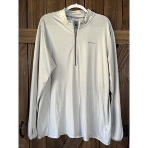Patagonia Men’s Capilene 1/4 Zip Grey Pullover Size XL Lightweight Performance